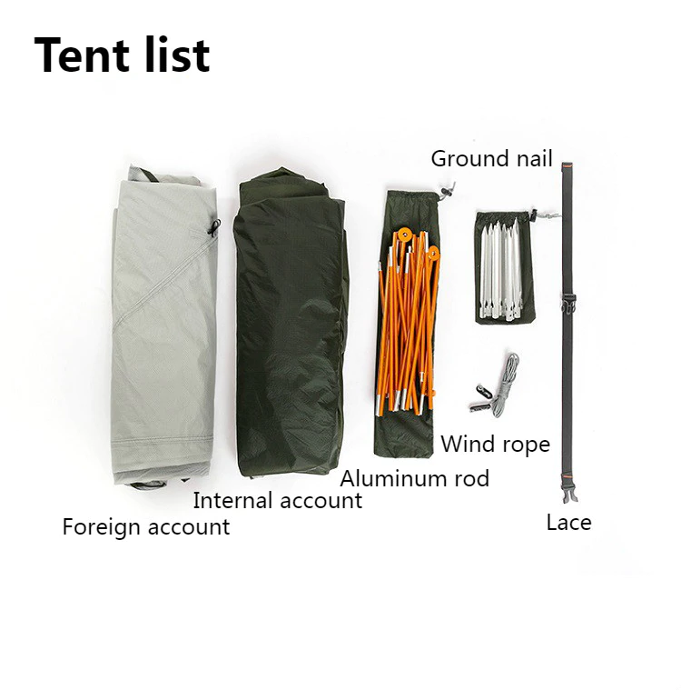 Cheap Goat Tents CHANODUG Outdoor men and women riot rain camping camping tent Oxford cloth 15D silicone light hiking double double tent 1.8KG Tents 
